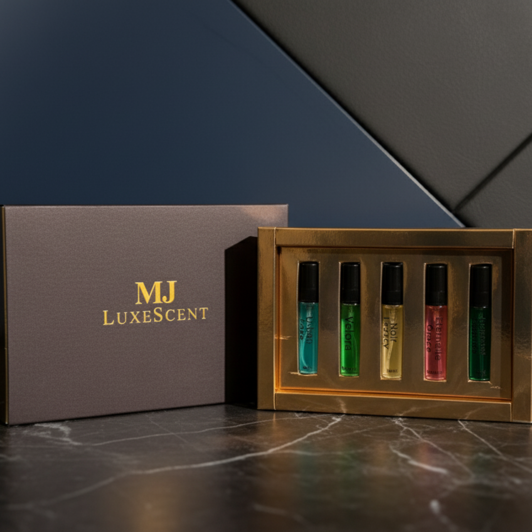 MJ's Signature Masculine Discovery Set (Men) – 5 × 5 ml
